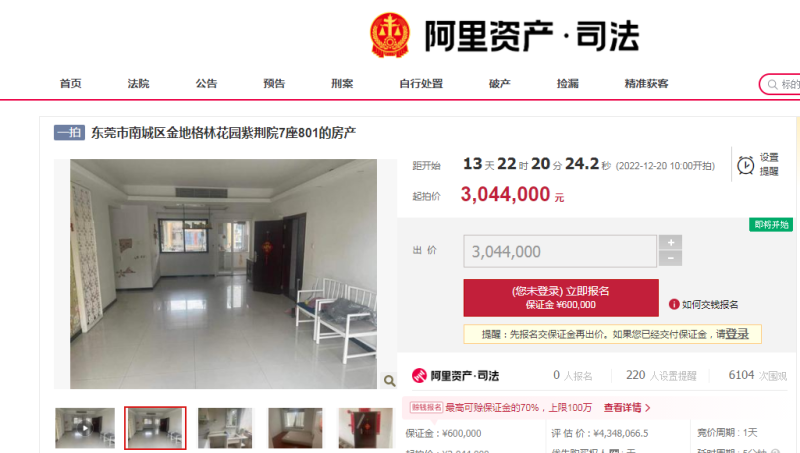 城区与松山湖展开对飙？东莞法拍房受到热捧