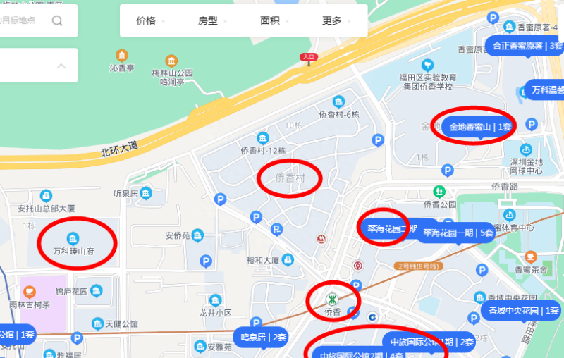 总价1000万，选侨香村还是深云村？
