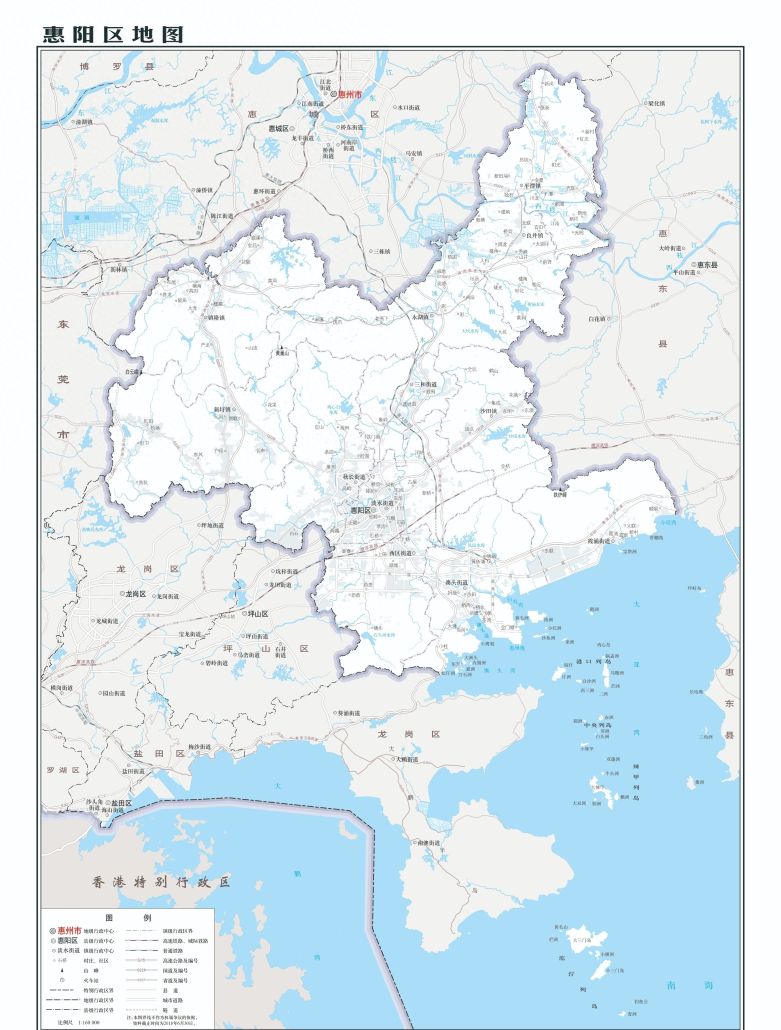 广东惠阳、惠东、博罗、龙门、梅县现状对比