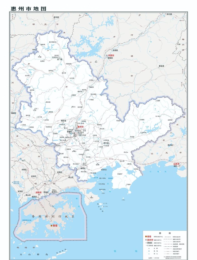 广东惠阳、惠东、博罗、龙门、梅县现状对比
