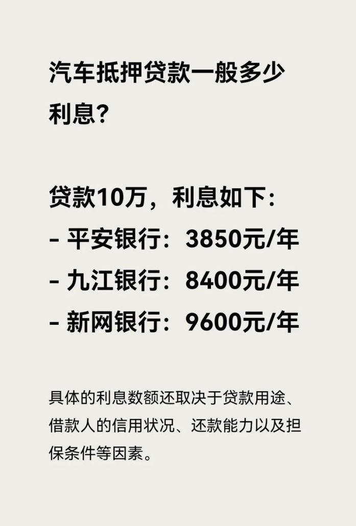 哪些银行可以办理车抵押贷款? 哪些银行可以办理车抵押贷款?