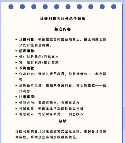 企业银行贷款利息分录全解析 企业银行贷款利息分录全解析
