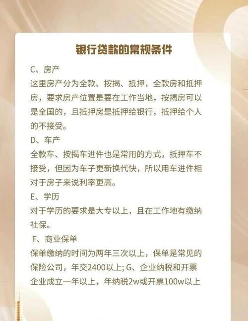 企业在银行贷款的详细条件全解析 企业在银行贷款的详细条件全解析