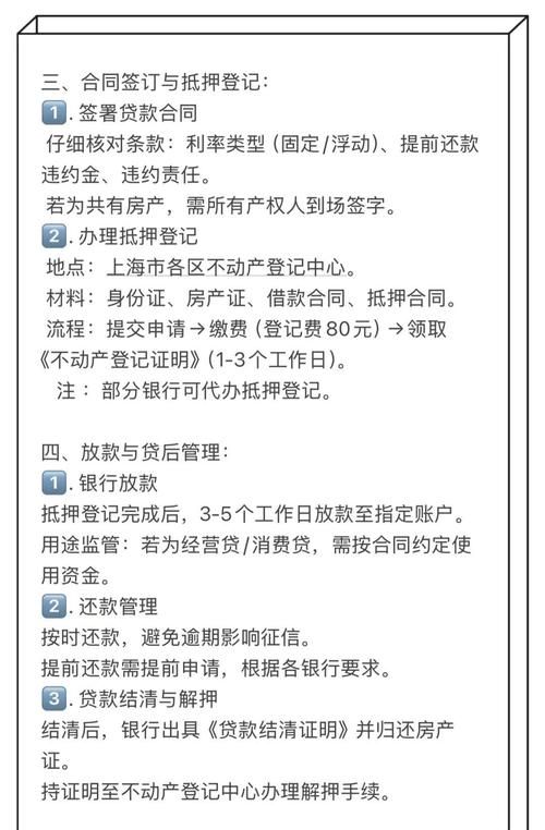 房产抵押贷款流程及审核周期全解析