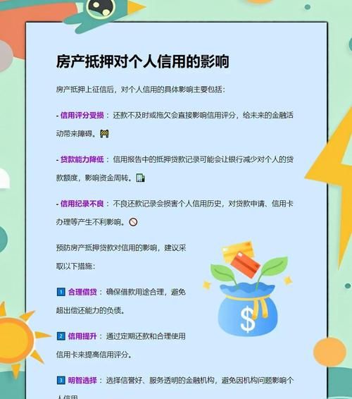 房产抵押担保与征信的那些事儿