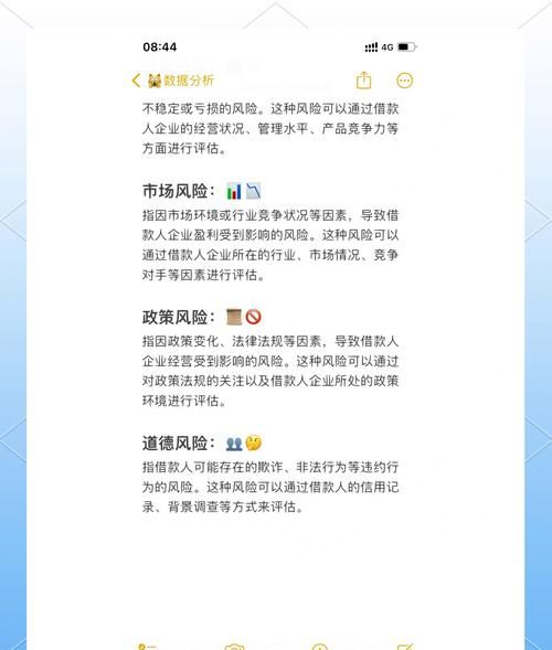 企业贷款利率风险模型，解析与应用