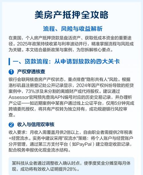 房产抵押全攻略，条件、流程与注意事项