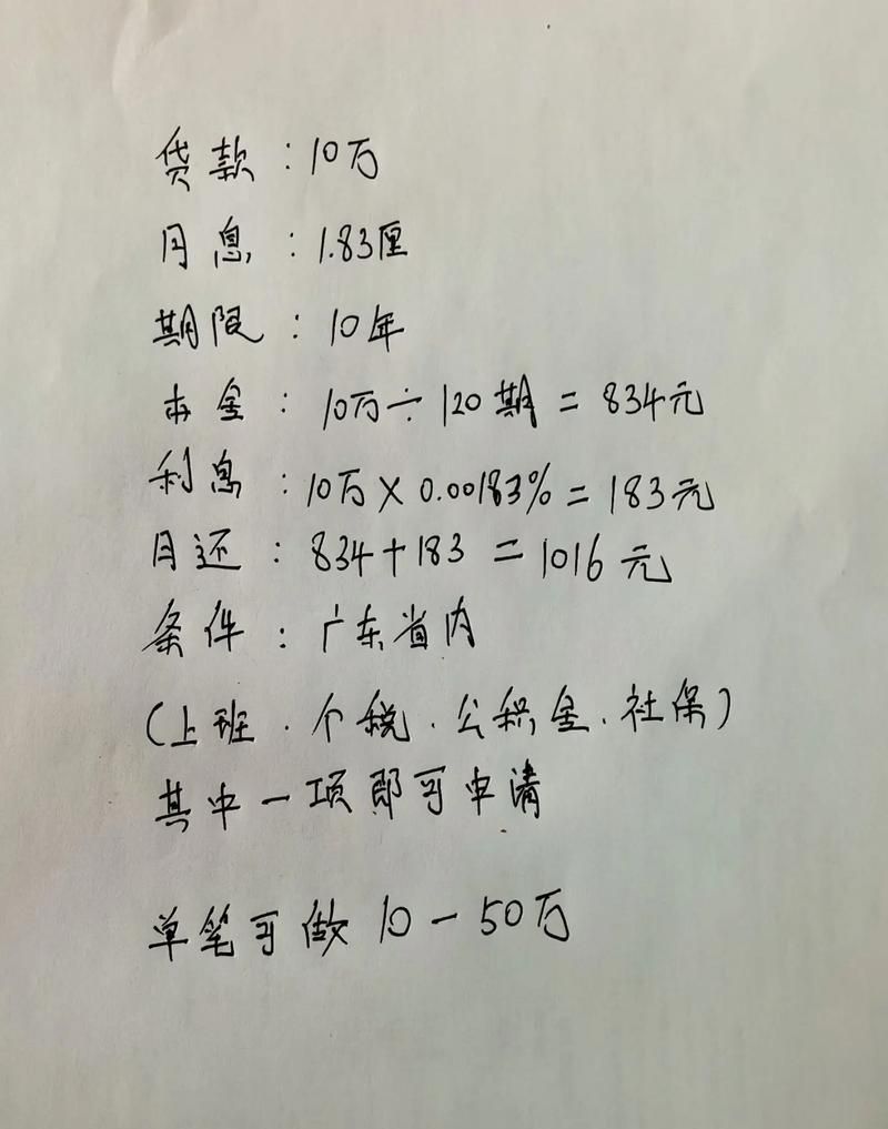 惠州空放贷款1万利息