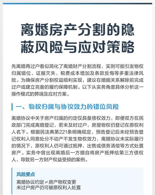 离婚后房产被抵押的法律风险与应对策略