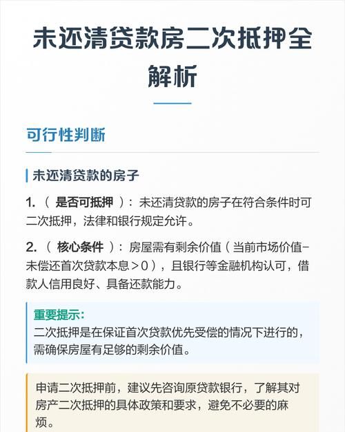 个人住房房产抵押全解析