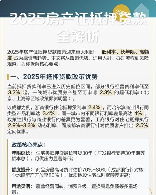 房产抵押贷款的时间与额度全解析