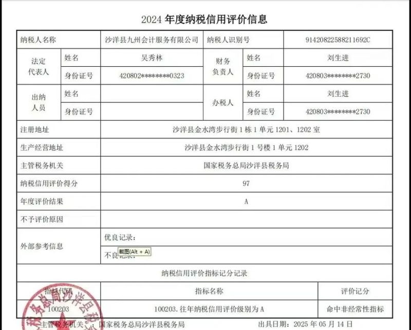 企业纳税评级是B影响信用贷款吗